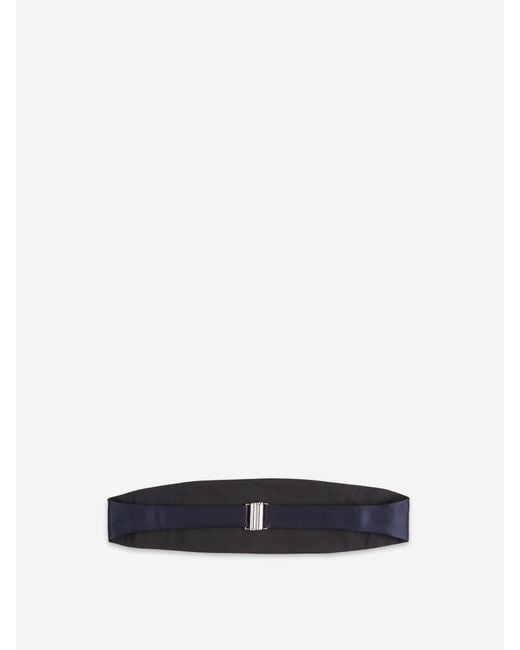 Santa Eulalia Blue Silk Belt for men