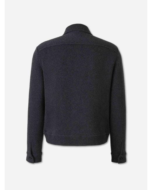 Lardini Black Cashmere Cardigan for men