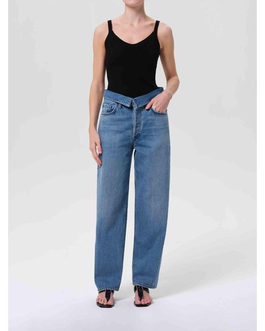 Agolde Blue Echo Taper Jeans