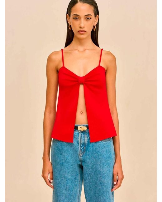 Cult Gaia Red Top Point Lennon