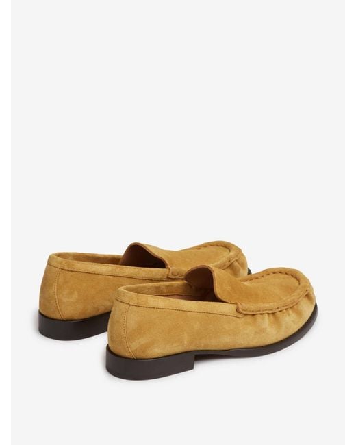 Dries Van Noten Multicolor Gathered Suede Loafers