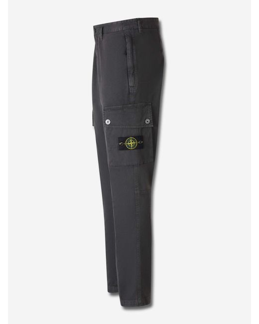 Pantalones Etiqueta Compass Stone Island de hombre de color Gray