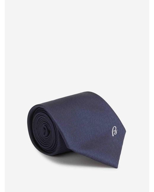 Brioni Blue Plain Silk Tie for men