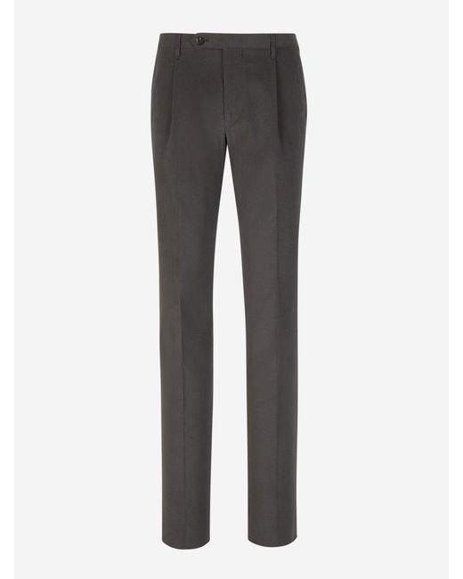 Santa Eulalia Gray Cotton Trousers for men