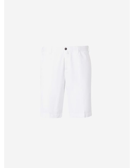 Bermudas Rectas Algodón PT Torino de hombre de color White