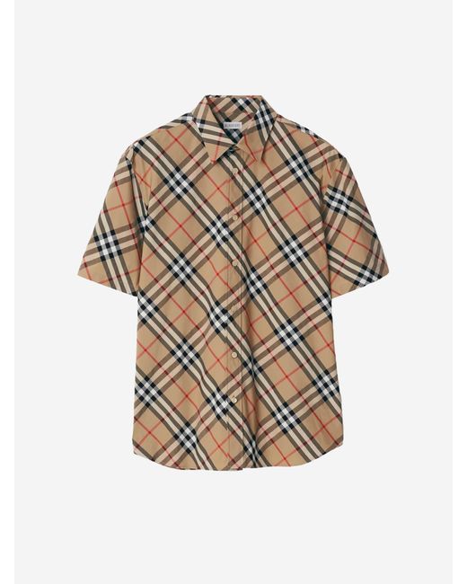 Camisa Motivo Cuadros Burberry de hombre de color Multicolor