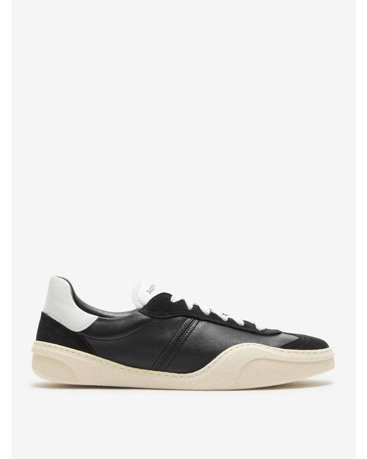 Acne Black Leather Sneakers for men