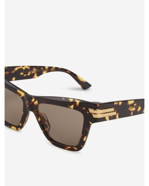 Bottega Veneta Gray Cat-Eye Sunglasses