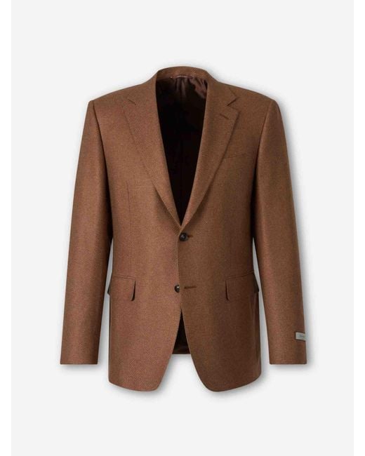 Canali Brown Blazer Straight for men