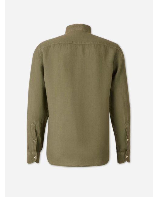 Santa Eulalia Green Casual Plain Shirt for men