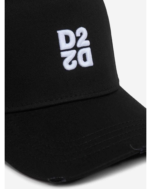 DSquared² Logo-Mütze in Black für Herren