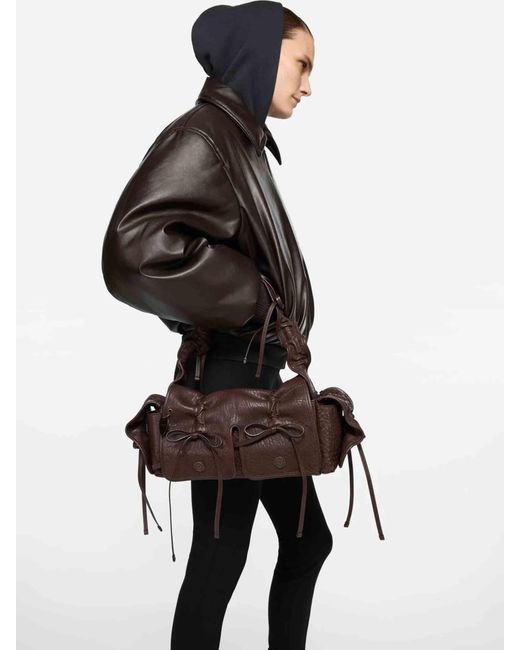 Bolso Hombro Multipocket Acne en coloris Brown