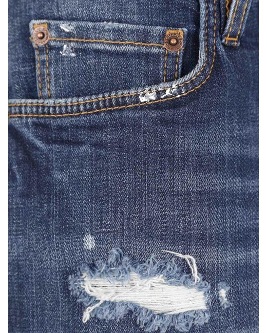 Bermudas Slim Denim DSquared² de hombre de color Blue
