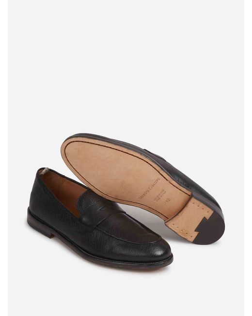 Officine Creative Opera Lederslipper in Black für Herren