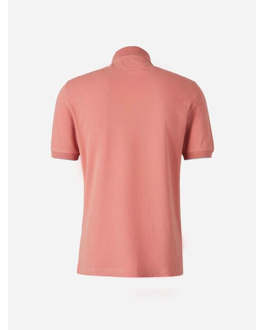 Logo Polo Semplice di Brunello Cucinelli in Pink da Uomo