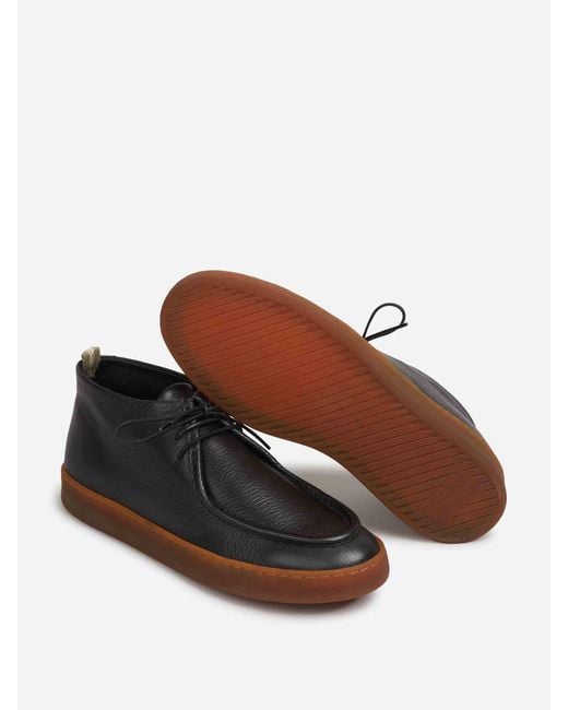 Officine Creative White Leather Lace-Up Shoes for men