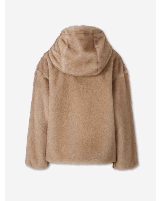 Herno Natural Hooded Jacket With Fur