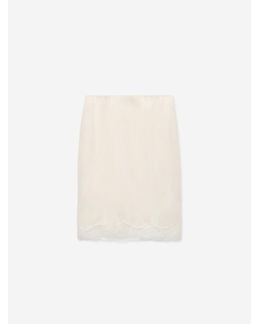 Dorothee Schumacher White Playful Volumes Lingerie Skirt