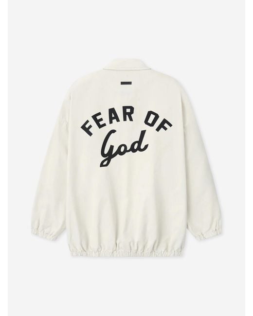 Fear Of God White Cotton Windbreaker for men