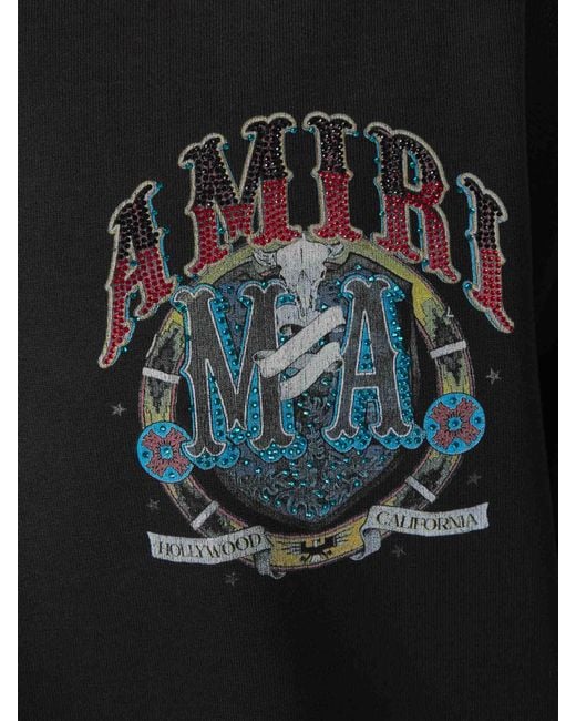 Amiri Black Short Sleeve T-Shirt for men