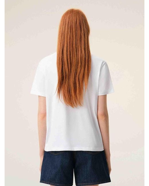 AMI White Short Sleeve T-Shirt