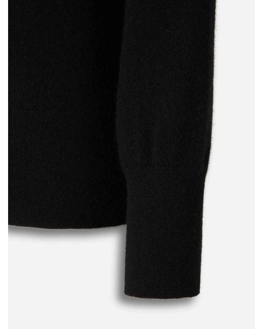 Totême Black V-Neck Sweater