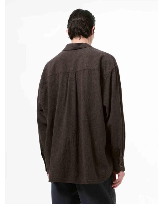 Our Legacy Brown Textured Shirt for men
