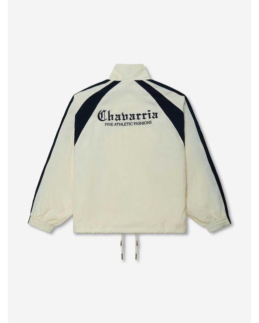 Willy Chavarria White Logo Sports Jacket for men