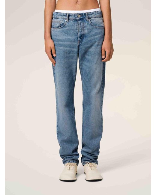 Jeans Dritti di AMI in Blue da Uomo