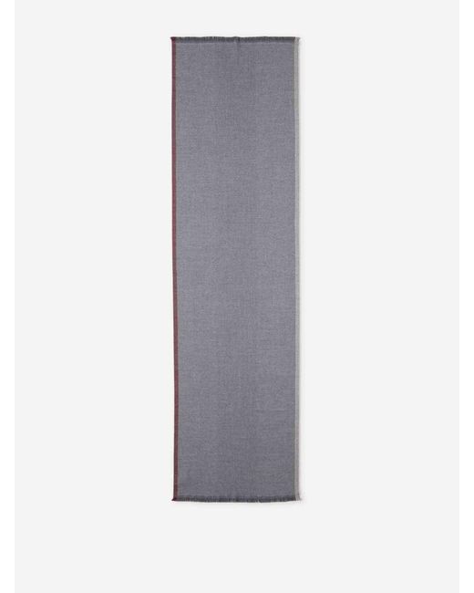 Bufanda Lana Cashmere Brunello Cucinelli de hombre de color White