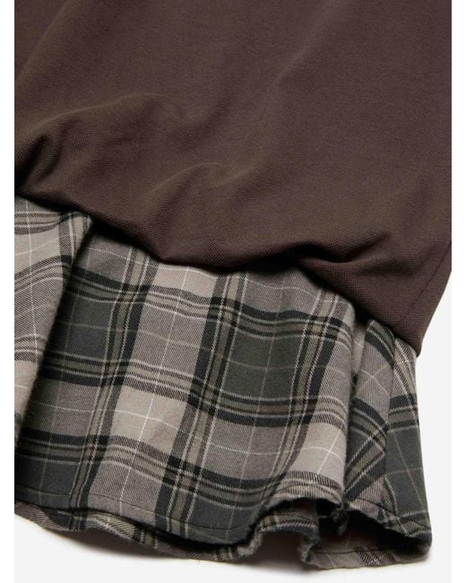 Acne Brown Layered Mini Dress