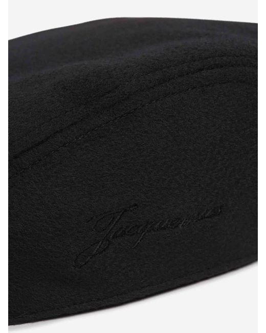 Jacquemus Black Valerie's Beret for men