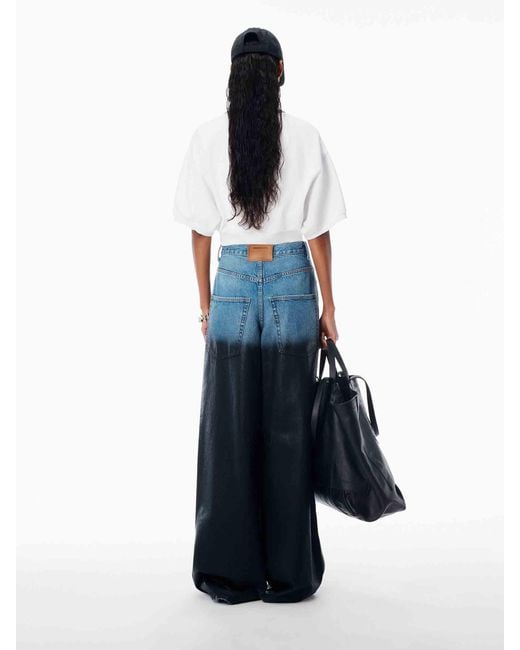 Alexander Wang White Cropped Polo
