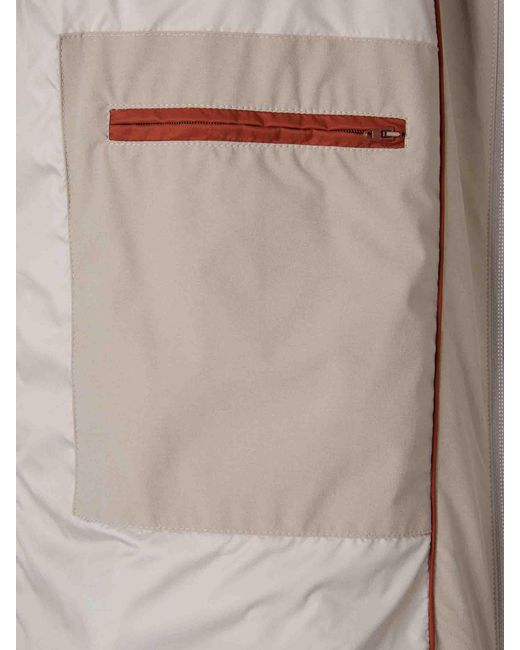 Parka Nylon Capucha Herno de hombre de color Natural