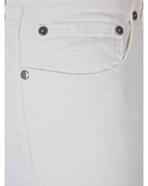 Jacob Cohen White Slim Jeans for men