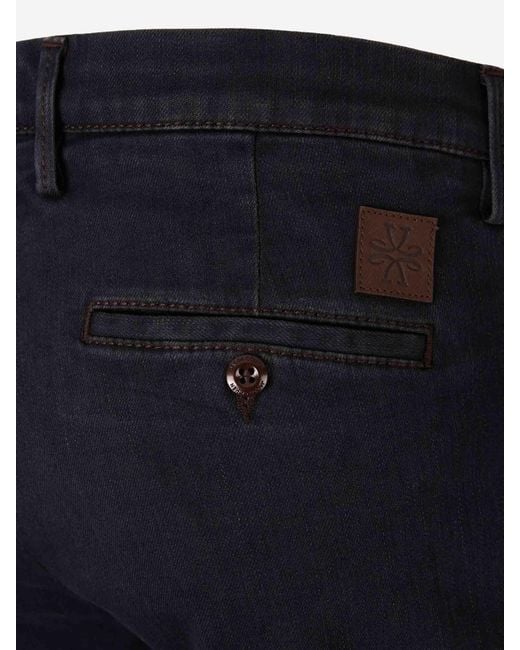Jacob Cohen Blue Cotton Straight Leg Jeans for men