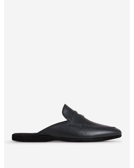Santa Eulalia White Leather Slippers for men