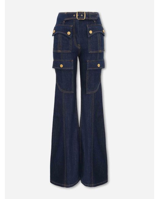 Zimmermann Blue Flared Jeans With Pockets
