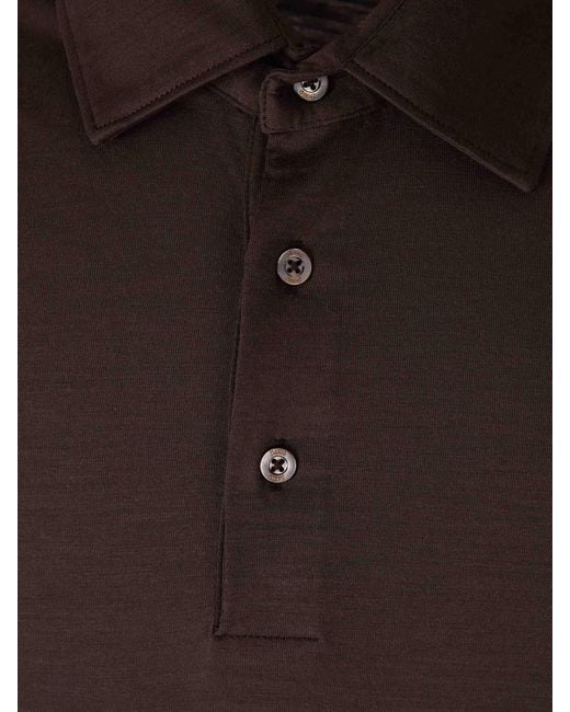 Polo di Herno in Brown da Uomo