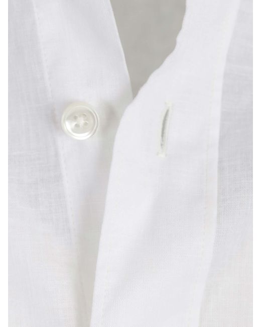 Santa Eulalia White Plain Shirt for men