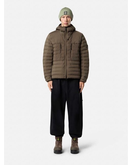 Stone Island 4100020 Seamless Tunnel Nylon Down-Tc in Brown für Herren