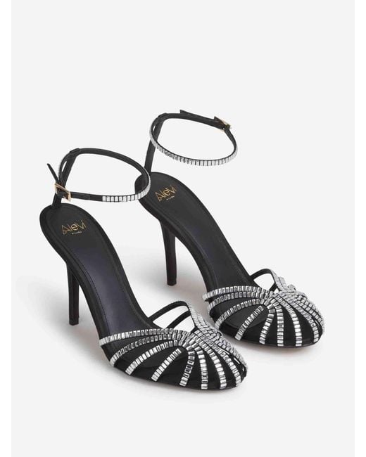 ALEVI White Penelope Xtal Sandals