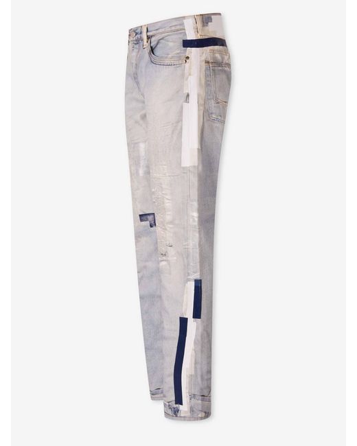 Jeans Rectos Efecto Cinta Acne de hombre de color Gray