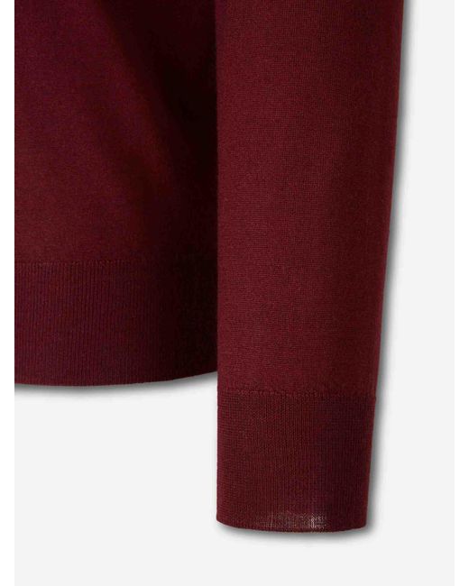 Santa Eulalia Red Cashmere And Silk Jersey for men