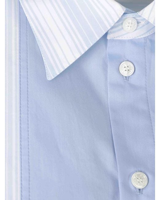 Marni Blue Striped Shirt