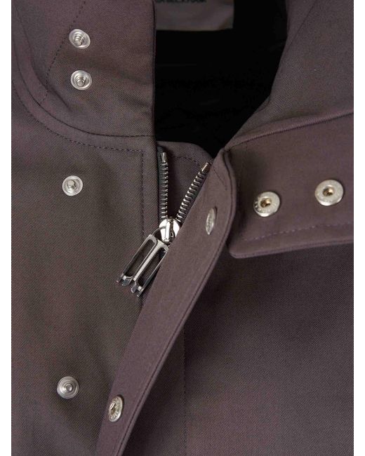 Victoria Beckham Brown Cotton Bomber Jacket