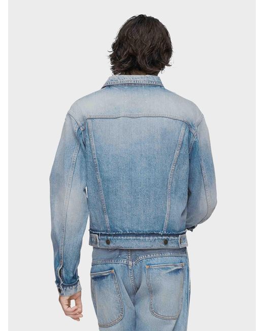 Maison Margiela Blue Cotton Denim Jacket for men