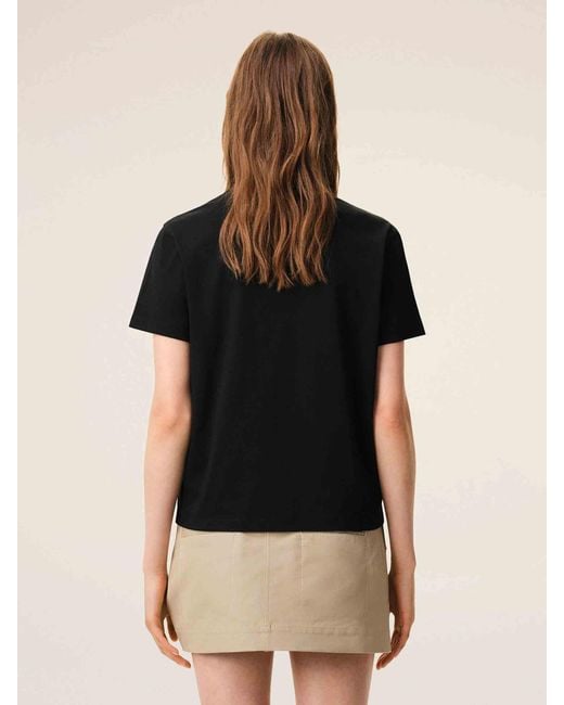 AMI Black Short Sleeve T-Shirt