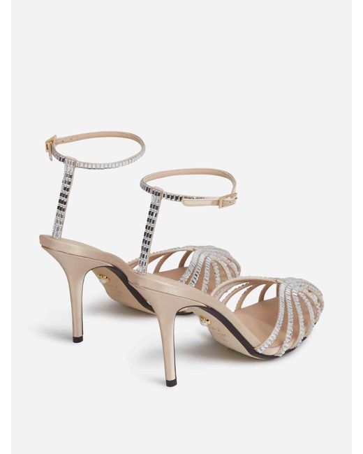 ALEVI White Penelope Xtal Sandals