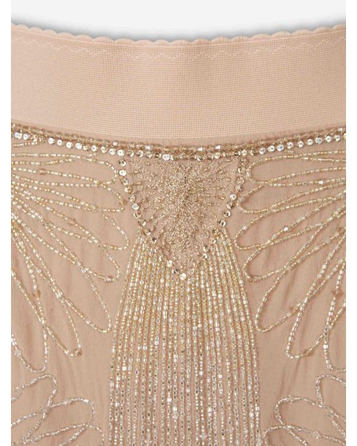 The Attico White Silk Mini Skirt